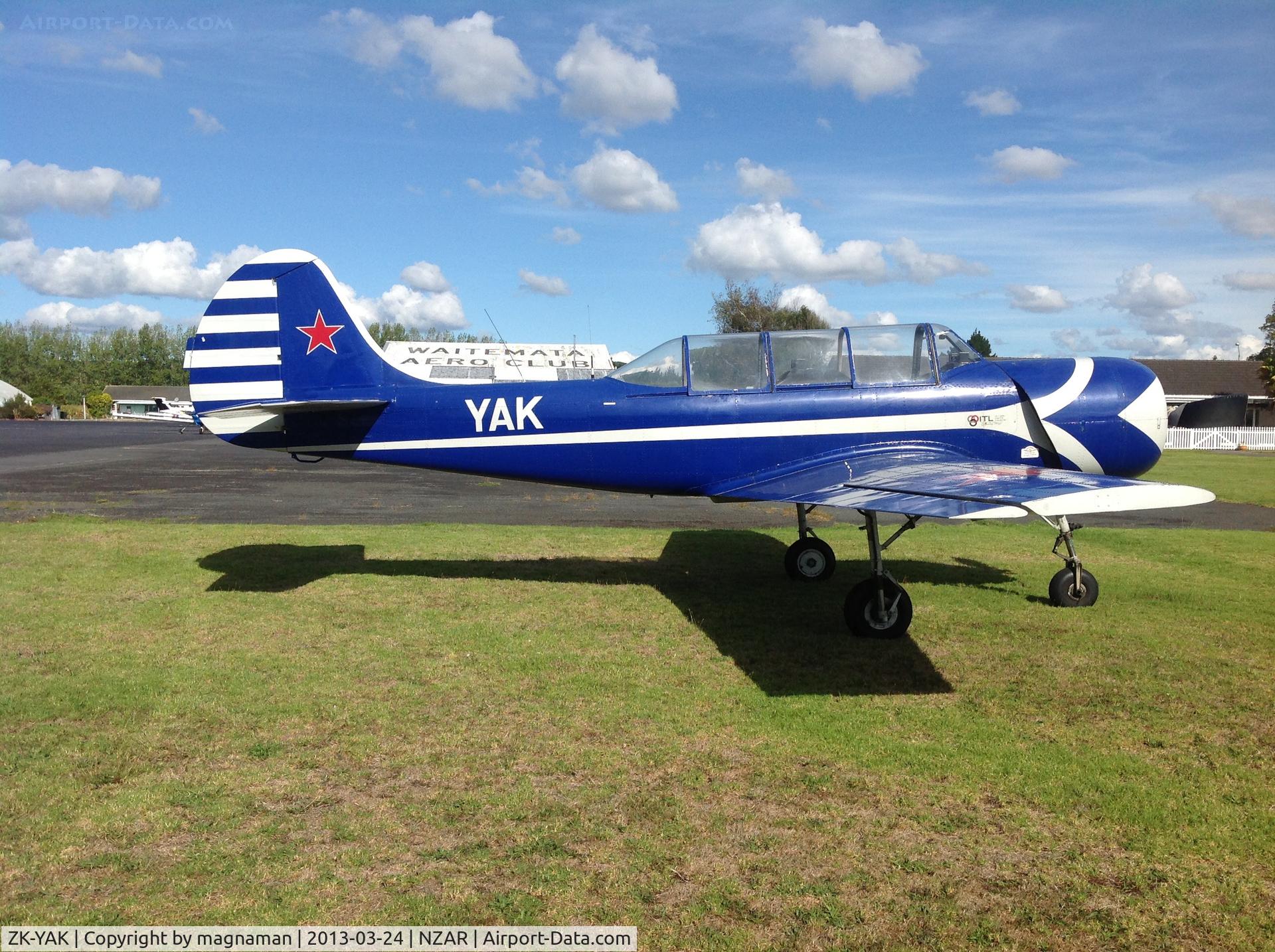 ZK-YAK, Yakovlev Yak-52 C/N 9712002, Good side on view. For once sun was behind me at good angle.