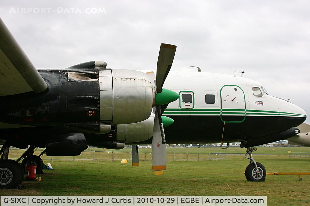 G-SIXC, 1958 Douglas DC-6B C/N 45550, The DC-6 Diner at AIRBASE.