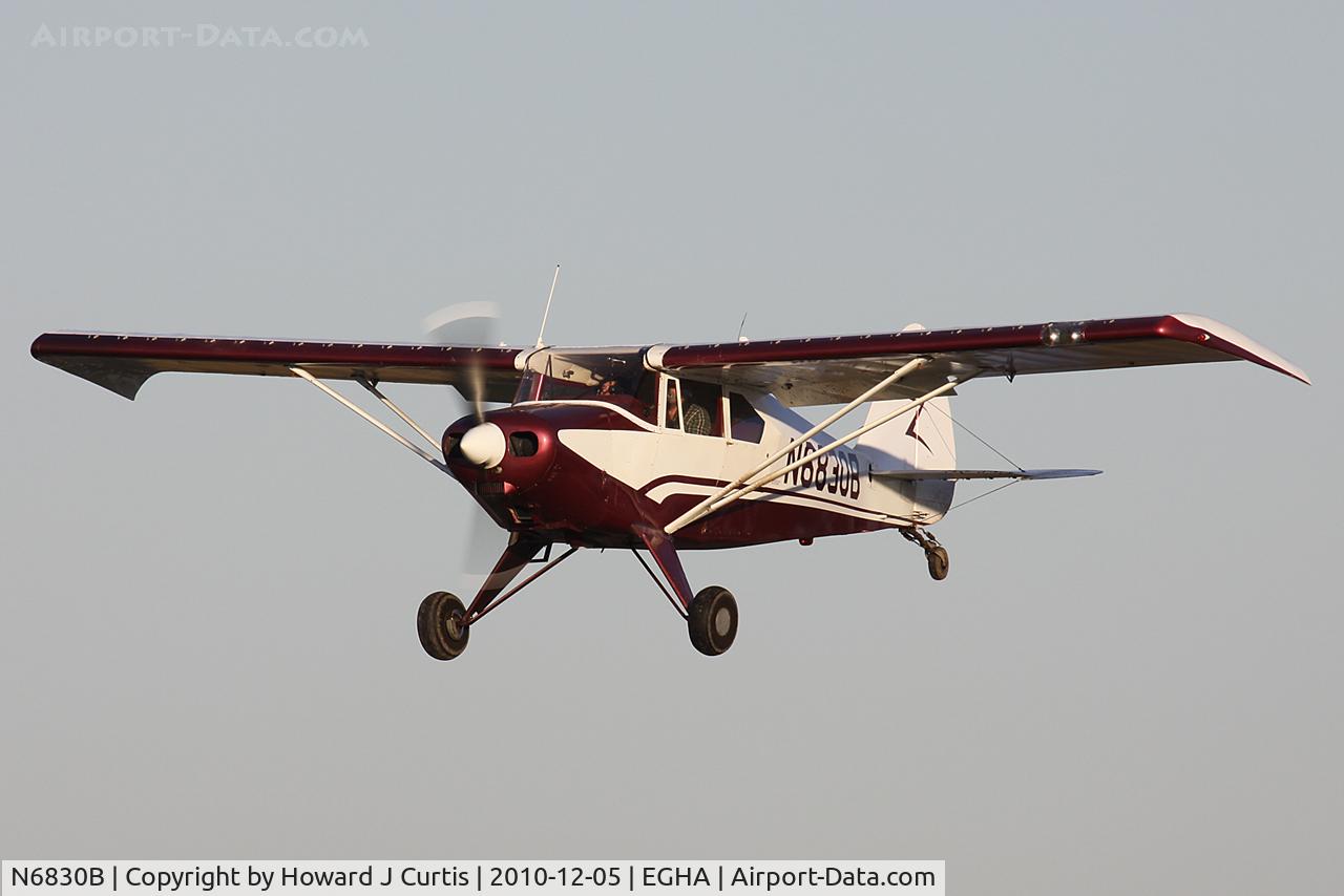 N6830B, Piper PA-22-150 C/N 22-4128, Privately owned, A resident here.