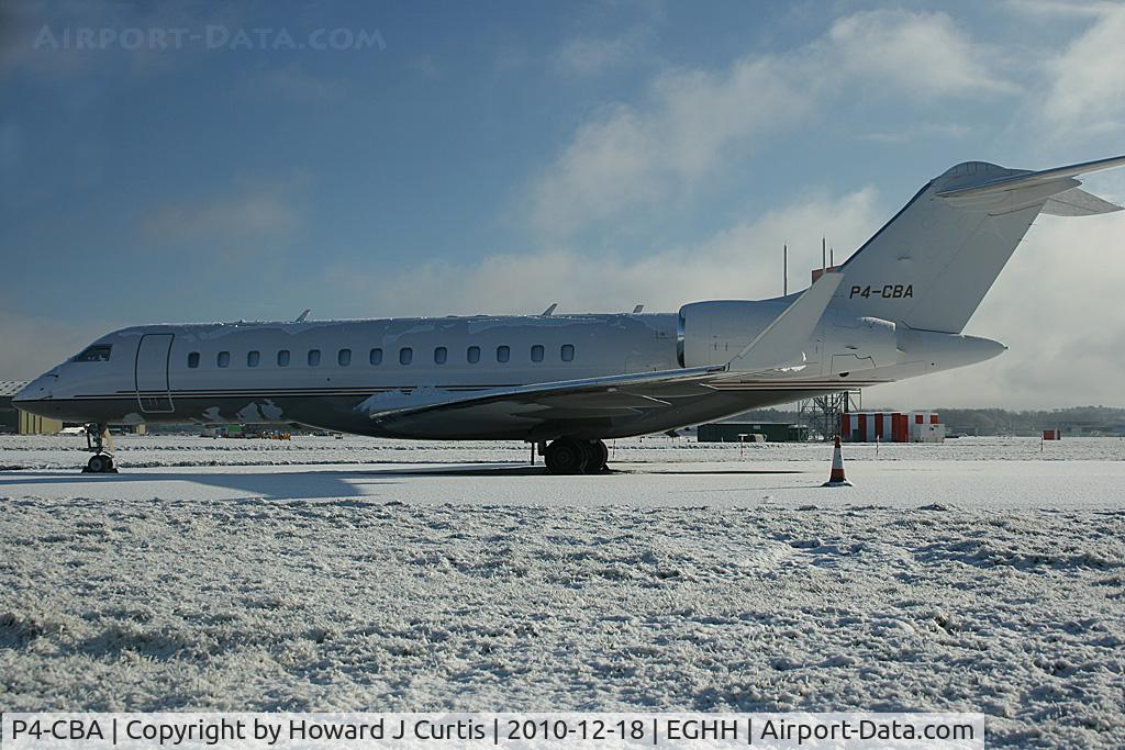 P4-CBA, 2006 Bombardier BD-700-1A10 Global Express XRS C/N 9220, Corporate. Wintry scene.