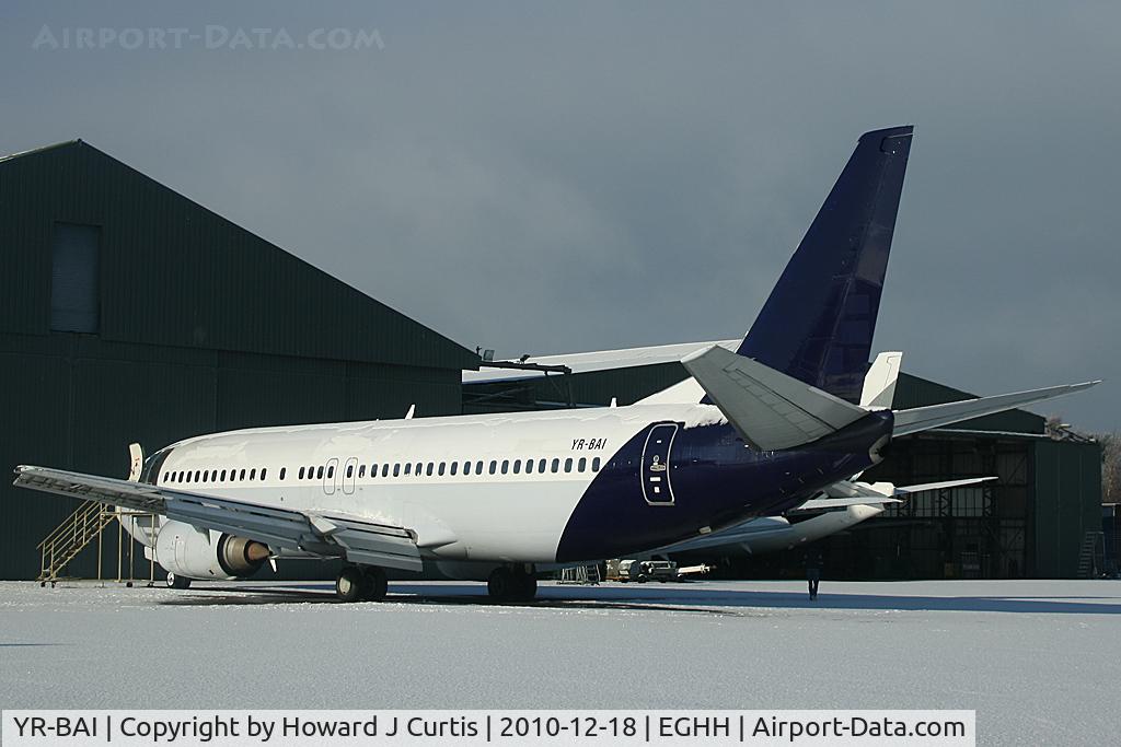 YR-BAI, 1989 Boeing 737-4Y0 C/N 24134, In the snow.