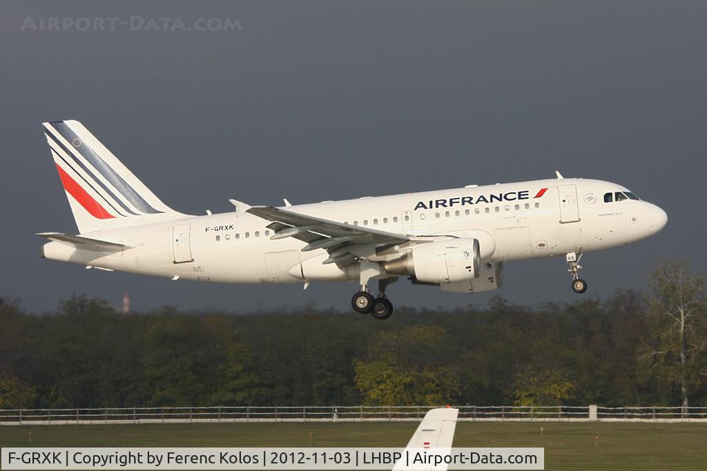 F-GRXK, 2006 Airbus A319-115LR C/N 2716, Ferihegy