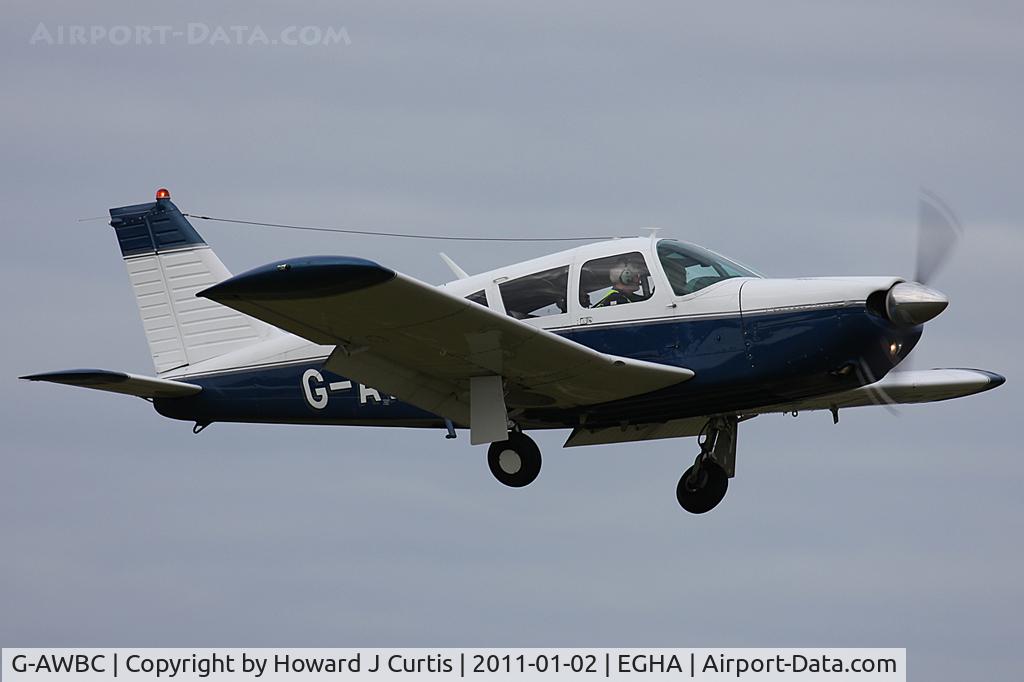 G-AWBC, 1968 Piper PA-28R-180 Cherokee Arrow C/N 28R-30572, Privately owned. overshooting with a landing gear problem. [Diverted safely to Bournemouth.]