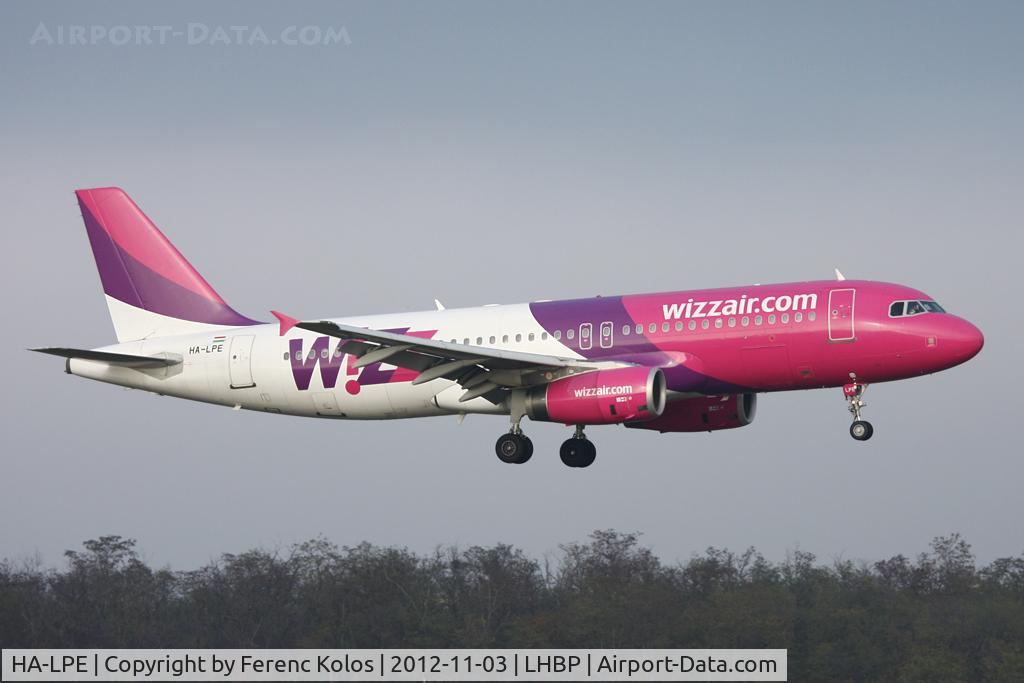 HA-LPE, 2002 Airbus A320-233 C/N 1892, Ferihegy