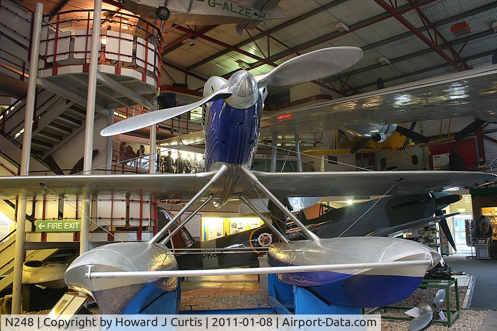 N248, 1929 Supermarine S-6A C/N 344, Preserved in the Solent Sky Museum, Southampton.