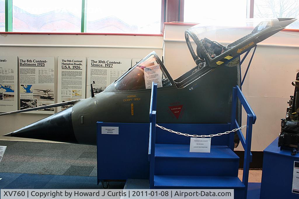 XV760, 1969 Hawker Siddeley Harrier GR.3 C/N 712023, Preserved at the Solent Sky Museum, Southampton.