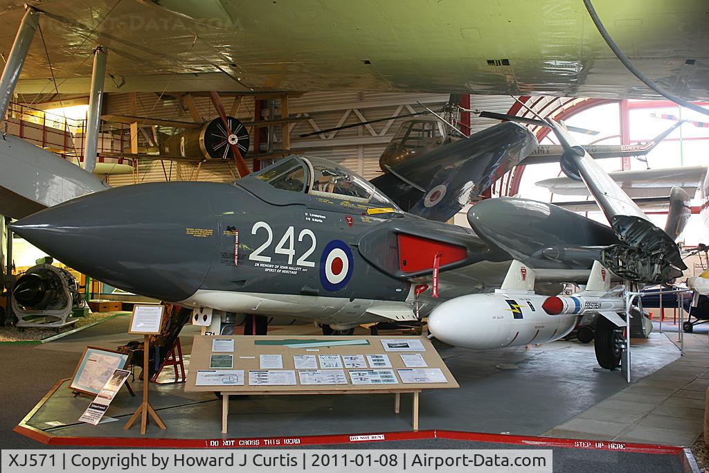 XJ571, 1960 De Havilland DH-110 Sea Vixen FAW.2 C/N 10053, Preserved at the Solent Sky Museum, Southampton.