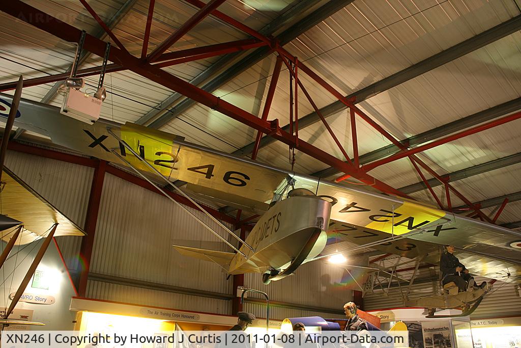 XN246, Slingsby T-31B Cadet TX.3 C/N 1185, Preserved at the Solent Sky Museum, Southampton.