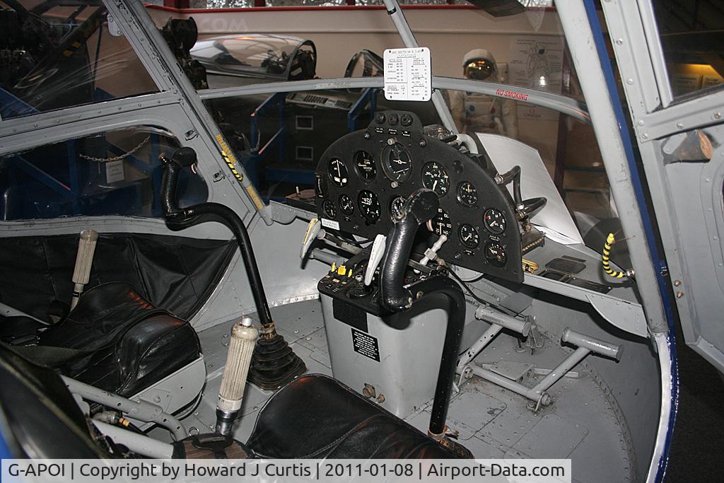 G-APOI, 1957 Saunders-Roe Skeeter 8 C/N S2/5081, Preserved at the Solent Sky Museum, Southampton.