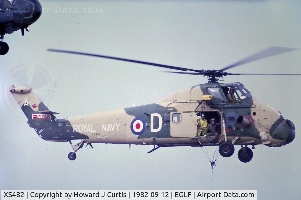 XS482, 1963 Westland Wessex HU.5 C/N WA156, Coded A-D, at the Farnborough Air Show.
