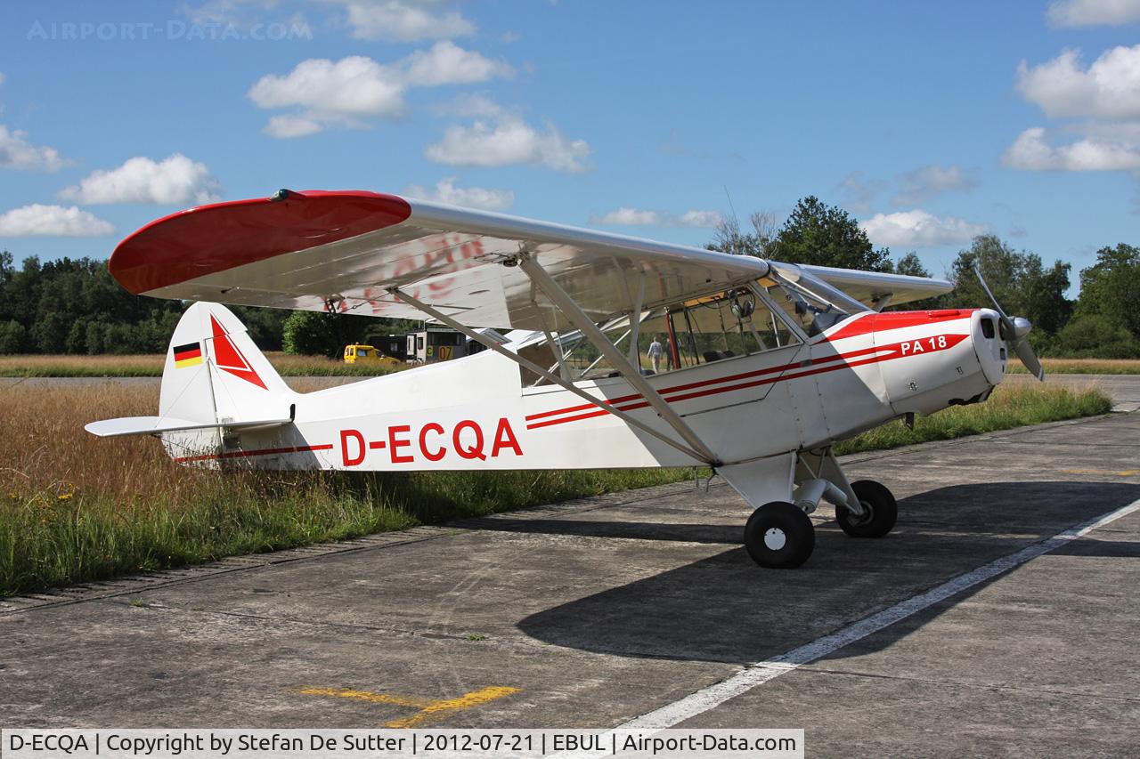 D-ECQA, Piper PA-18-95 Super Cub Super Cub C/N 18-3182, Parked at Vliegclub Ursel.