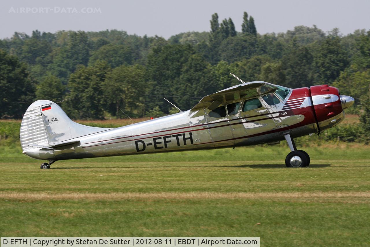 D-EFTH, 1953 Cessna 195B Businessliner C/N 16087, Schaffen Fly In 2012.