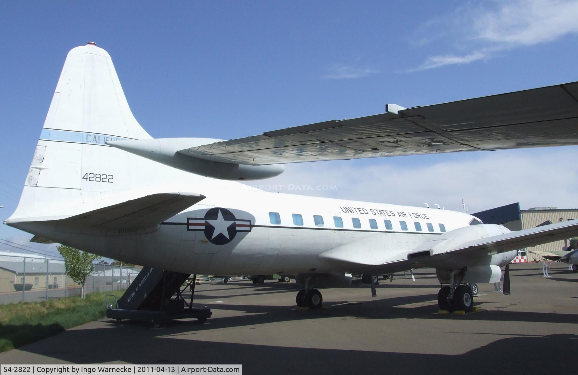 54-2822, 1954 Convair C-131D Samaritan C/N 232, Convair VC-131D Samaritan at the Aerospace Museum of California, Sacramento CA