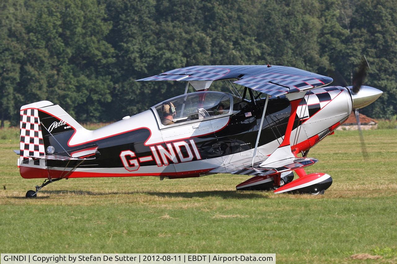 G-INDI, 2008 Aviat Pitts S-2C Special C/N 6084, Schaffen Fly In 2012.