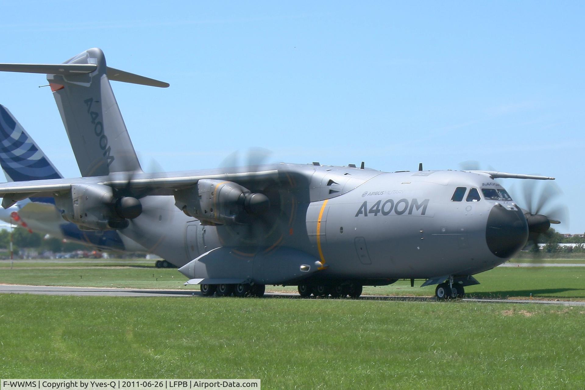 F-WWMS, 2010 Airbus A400M Atlas C/N 003, Airbus Military A-400M Atlas, Taxiing to holding point, Paris Le Bourget Airport (LFPB-LBG) Air show 2011