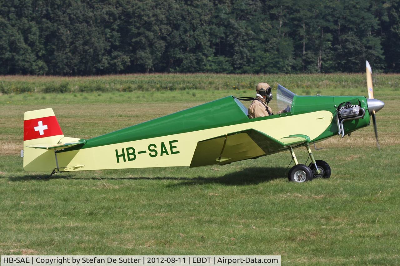 HB-SAE, 1958 Jodel D-9 Bebe Bebe C/N AB-11, Schaffen Fly In 2012.
