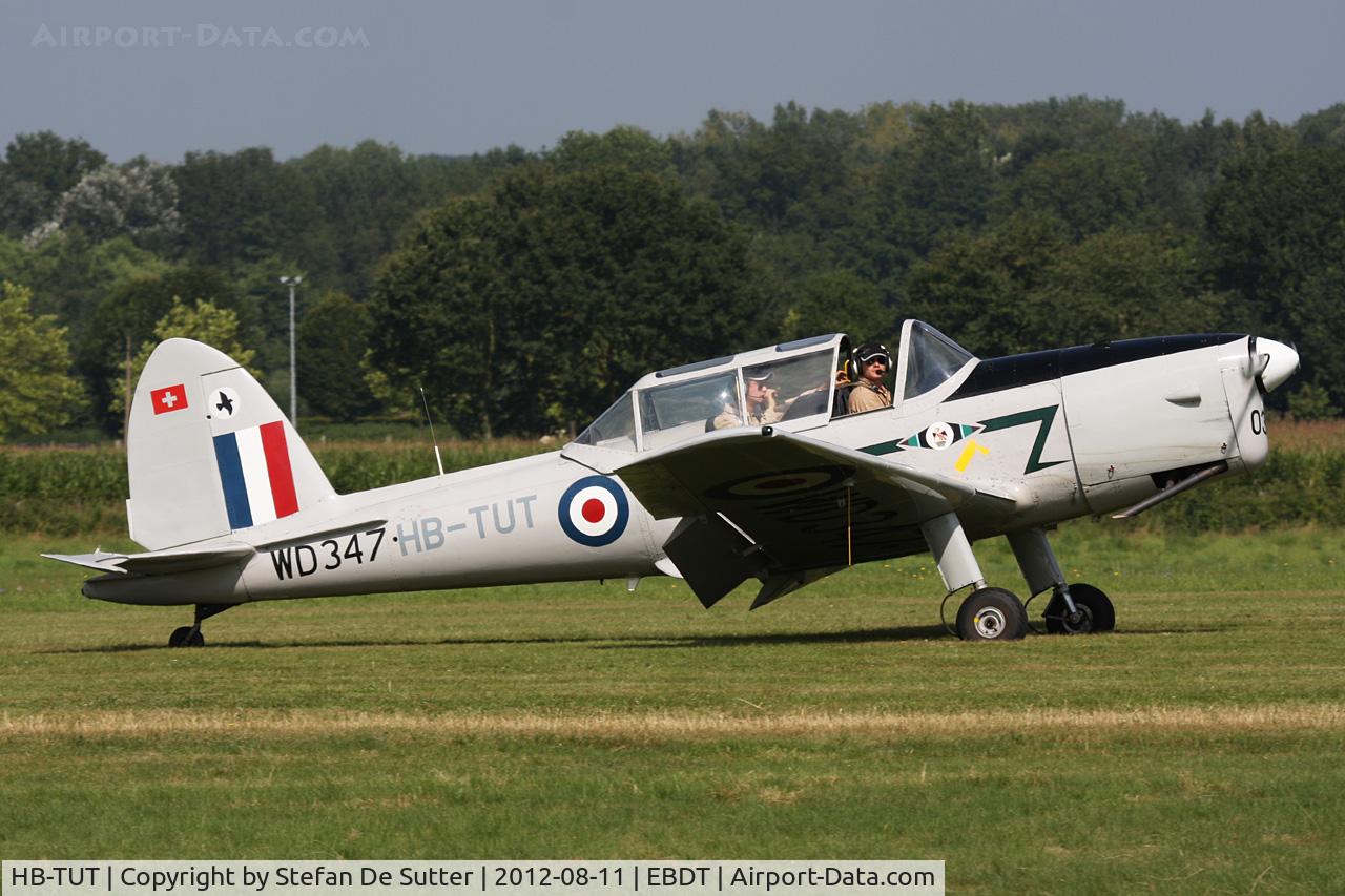 HB-TUT, 1951 De Havilland DHC-1 Chipmunk T.10 C/N C1/0284, Schaffen Fly In 2012.
