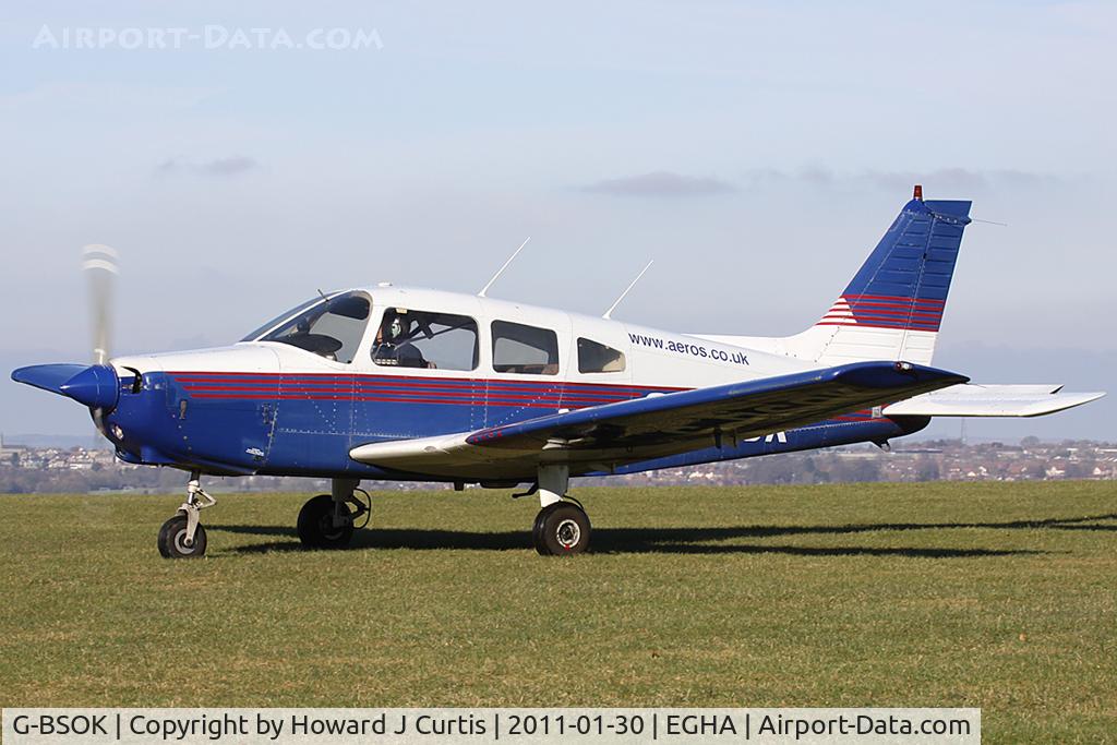 G-BSOK, 1977 Piper PA-28-161 Warrior ll C/N 28-7816191, Privately owned.