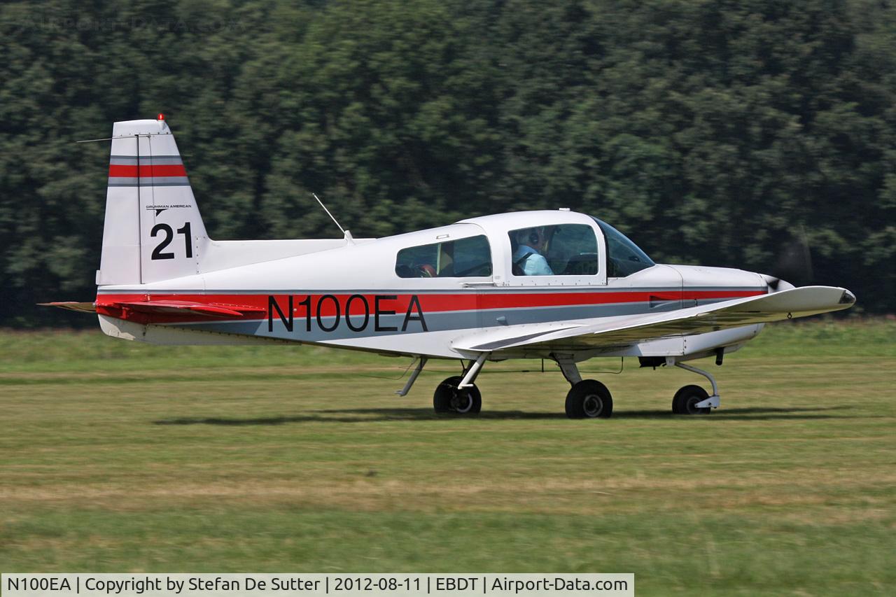 N100EA, 1974 Grumman American AA-5 Traveler C/N AA5-0613, Schaffen Fly In 2012.