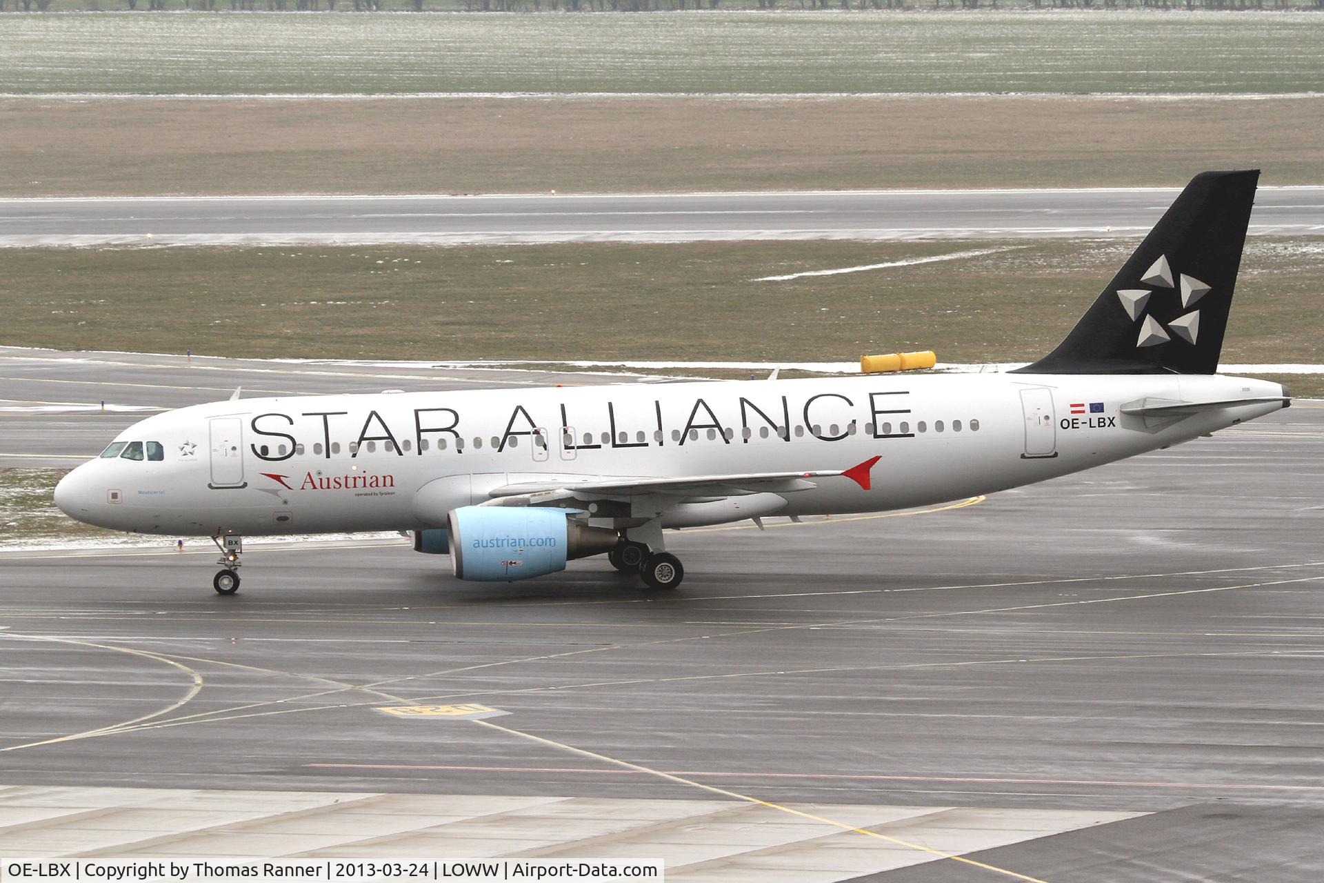 OE-LBX, 2002 Airbus A320-214 C/N 1735, Austrian Airbus A320