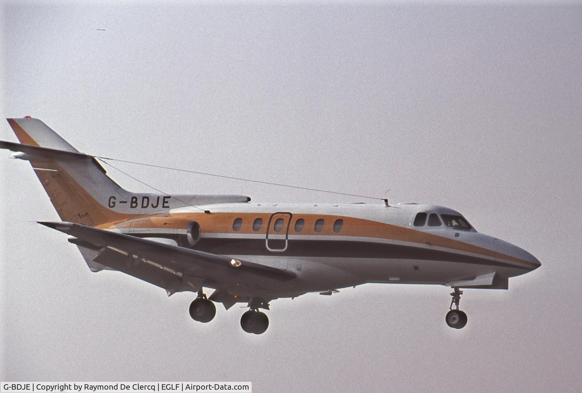 G-BDJE, 1975 Hawker Siddeley HS.125 Series 600B C/N 256052, Farnborough 1976