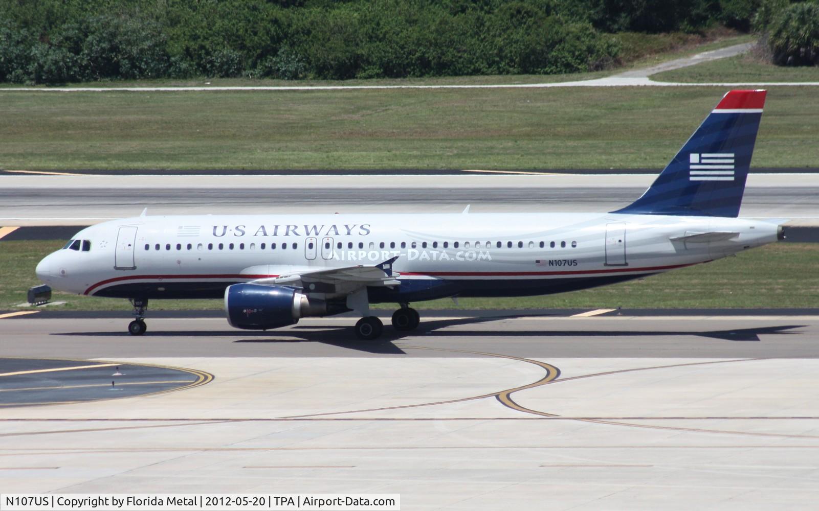 N107US, 1999 Airbus A320-214 C/N 1052, US Airways A320