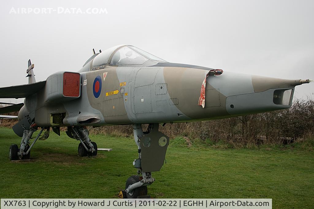 XX763, 1975 Sepecat Jaguar GR.1 C/N S.60, Bournemouth Aviation Museum.