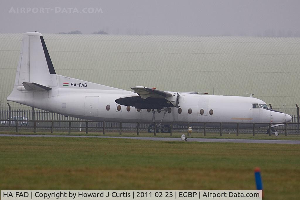 HA-FAD, 1971 Fokker F-27-500 Friendship C/N 10449, Ex Farnair Hungary.