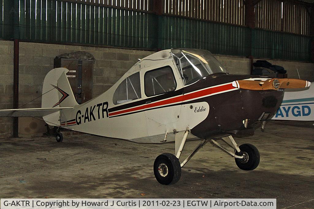 G-AKTR, 1946 Aeronca 7AC Champion C/N 7AC-3017, Privately owned. Stored wingless.