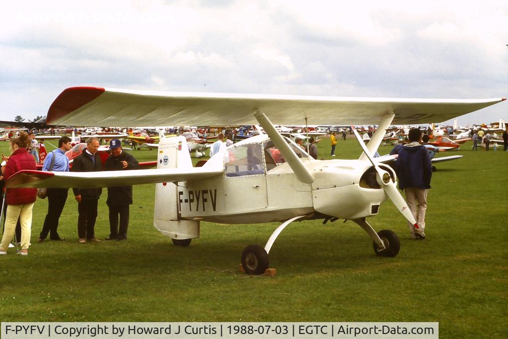 F-PYFV, Croses LC-6 Criquet C/N 22, Privately owned.
