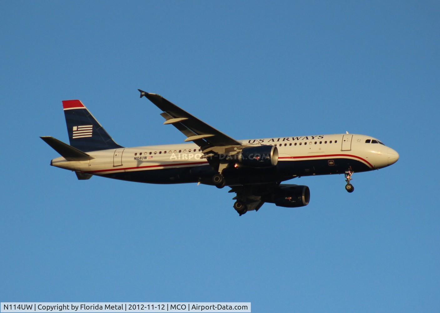 N114UW, 1999 Airbus A320-214 C/N 1148, US Airways A320