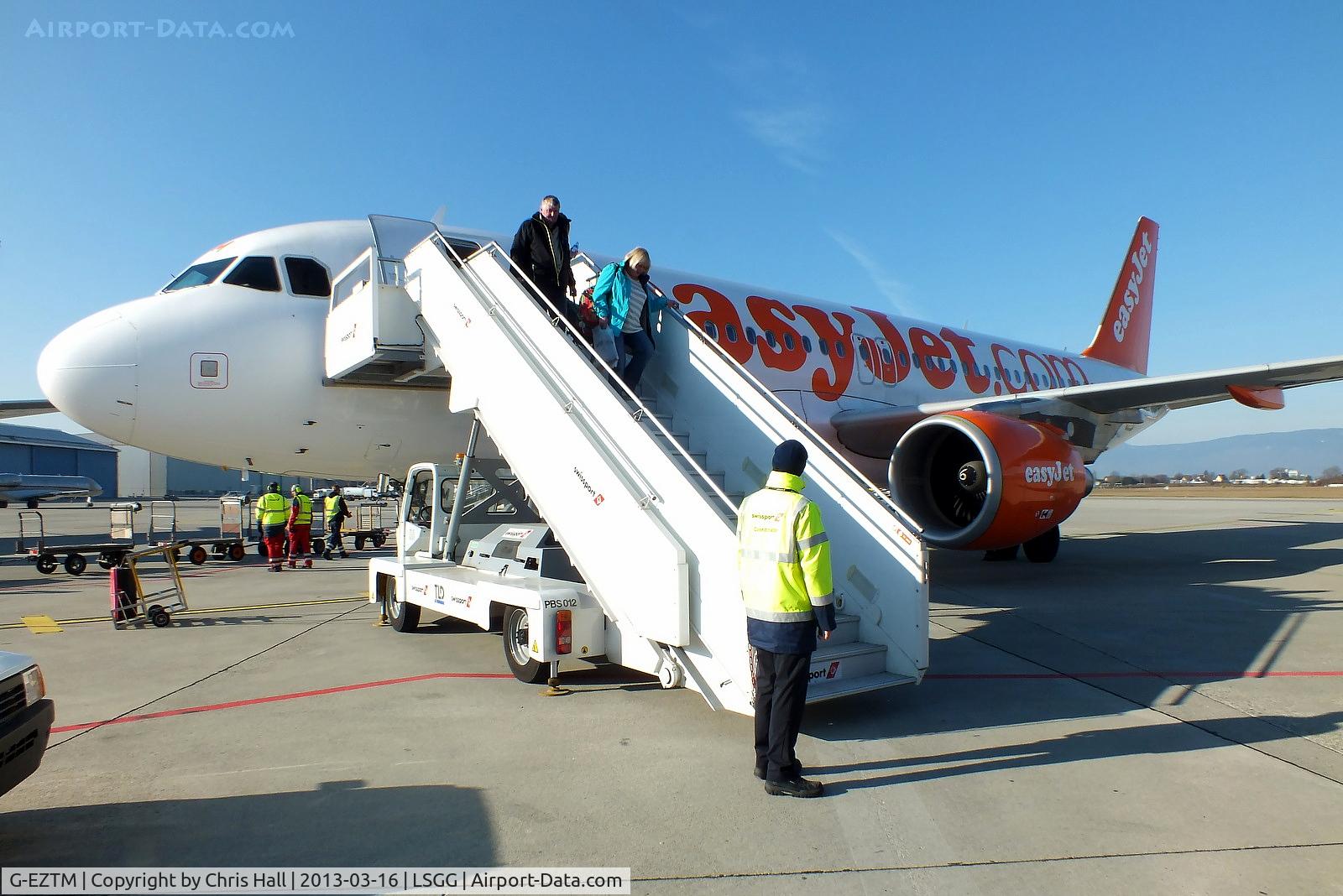 G-EZTM, 2009 Airbus A320-214 C/N 4014, disembarking after our flight from Liverpool