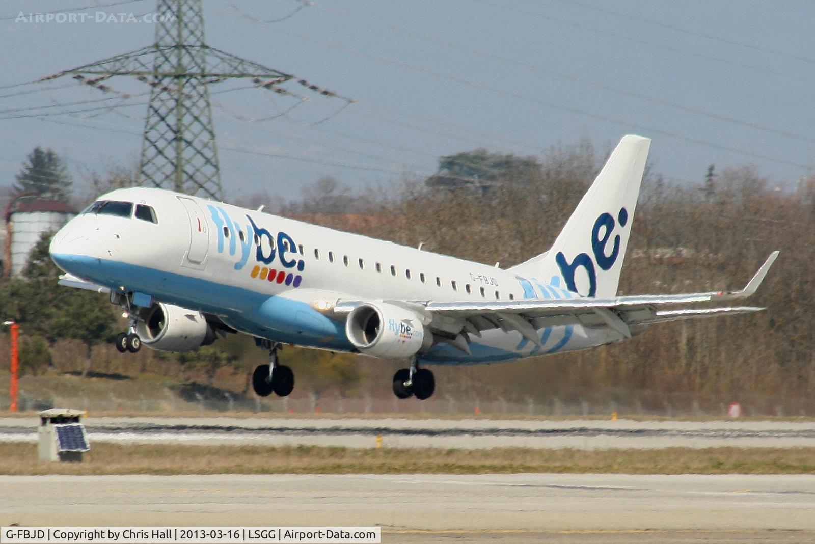 G-FBJD, 2011 Embraer 175STD (ERJ-170-200) C/N 17000329, flybe