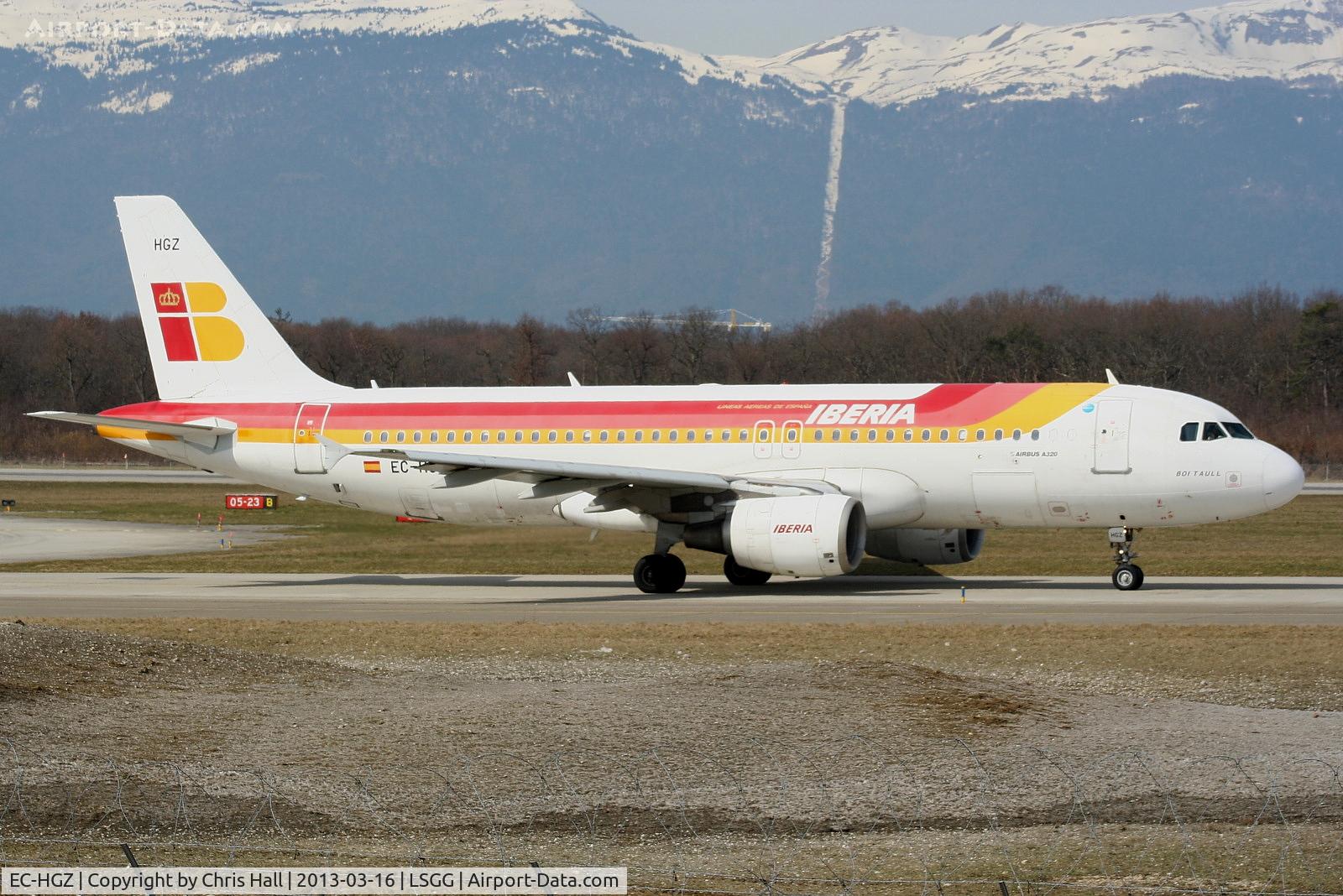 EC-HGZ, 2000 Airbus A320-214 C/N 1208, Iberia