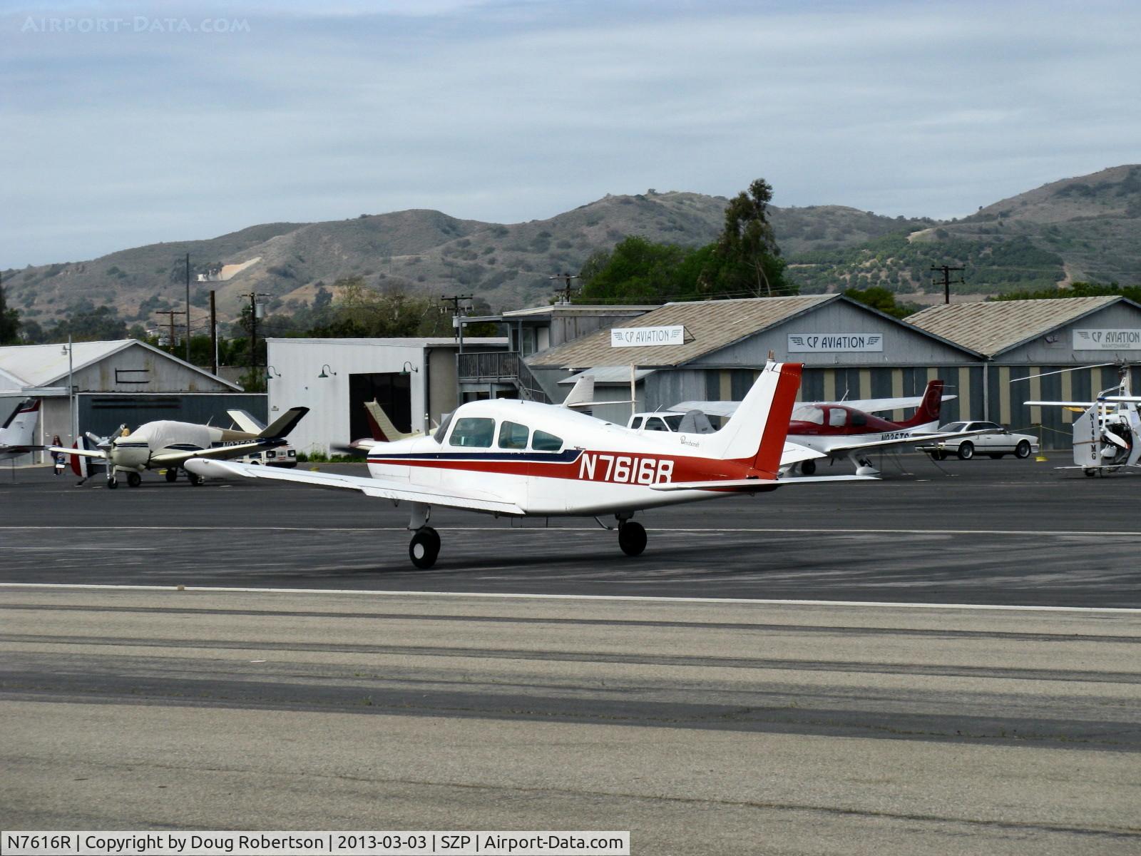 N7616R, 1969 Beech B23 Musketeer C/N M-1239, 1969 Beech B23 MUSKETEER CUSTOM, Lycoming O&VO-360, 180 Hp, landing roll Rwy 22