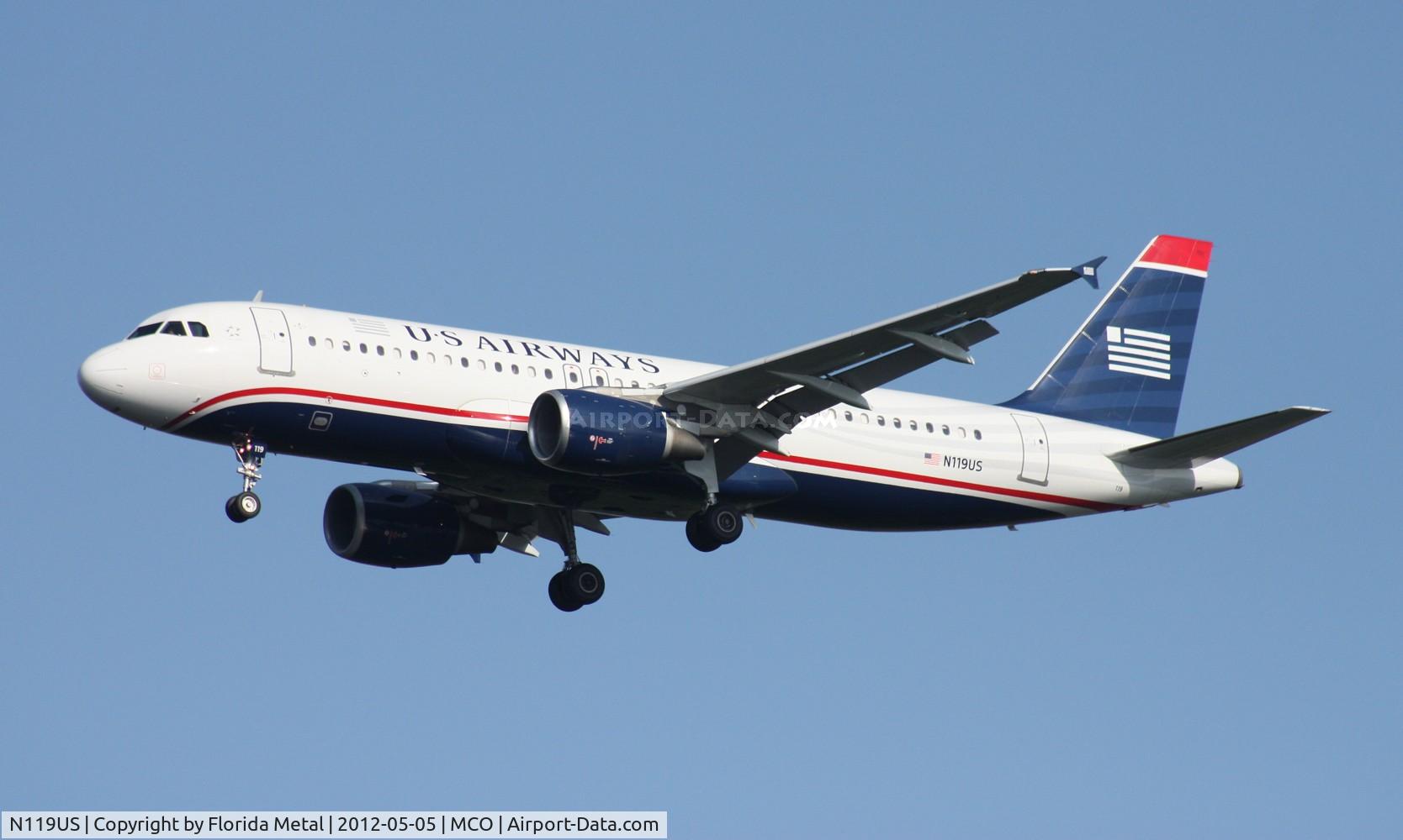 N119US, 2000 Airbus A320-214 C/N 1268, US Airways A320