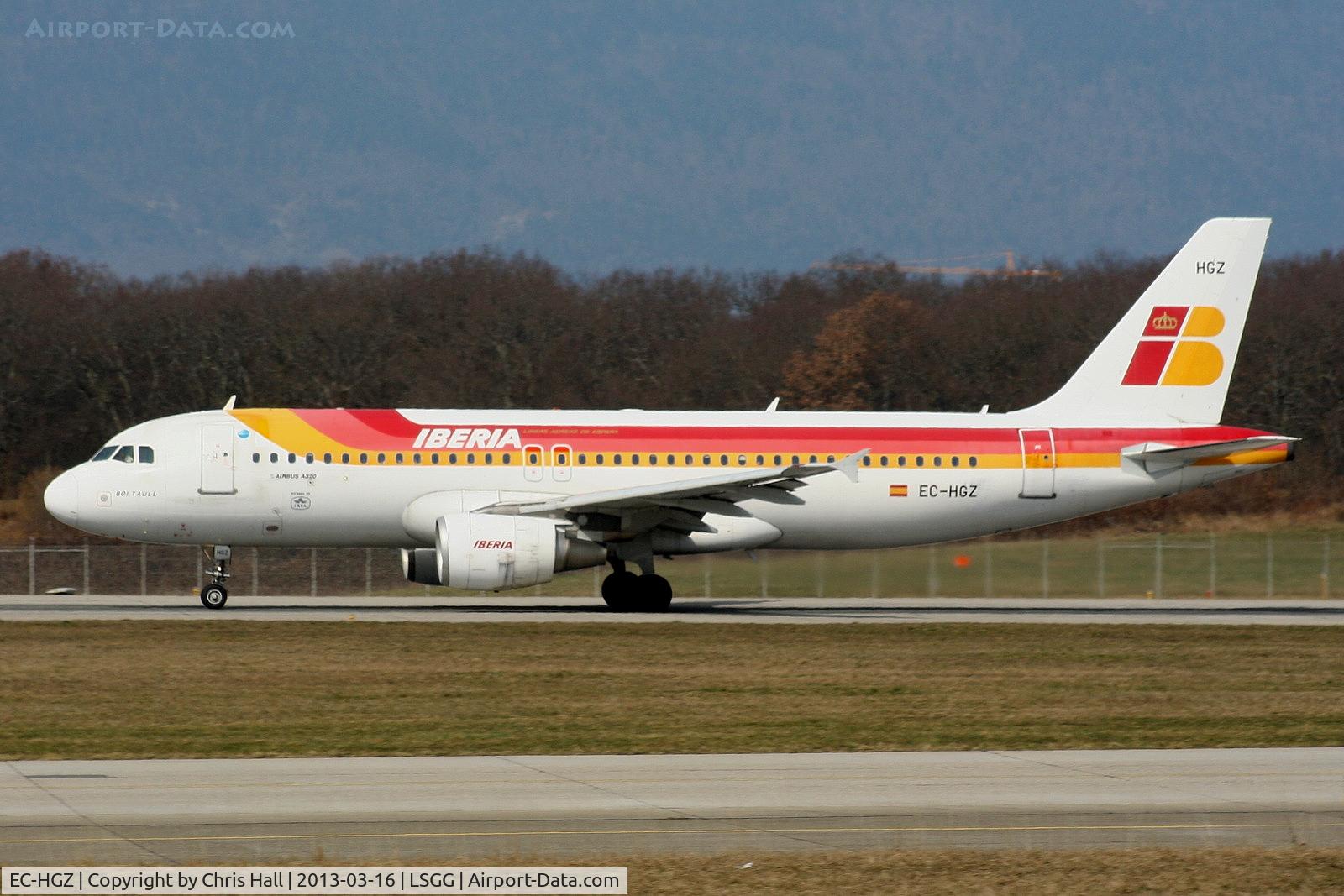 EC-HGZ, 2000 Airbus A320-214 C/N 1208, Iberia