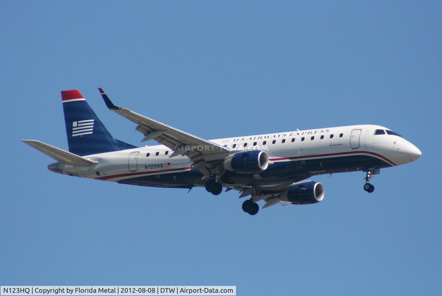 N123HQ, 2007 Embraer 175LR (ERJ-170-200LR) C/N 17000199, US Airways E175