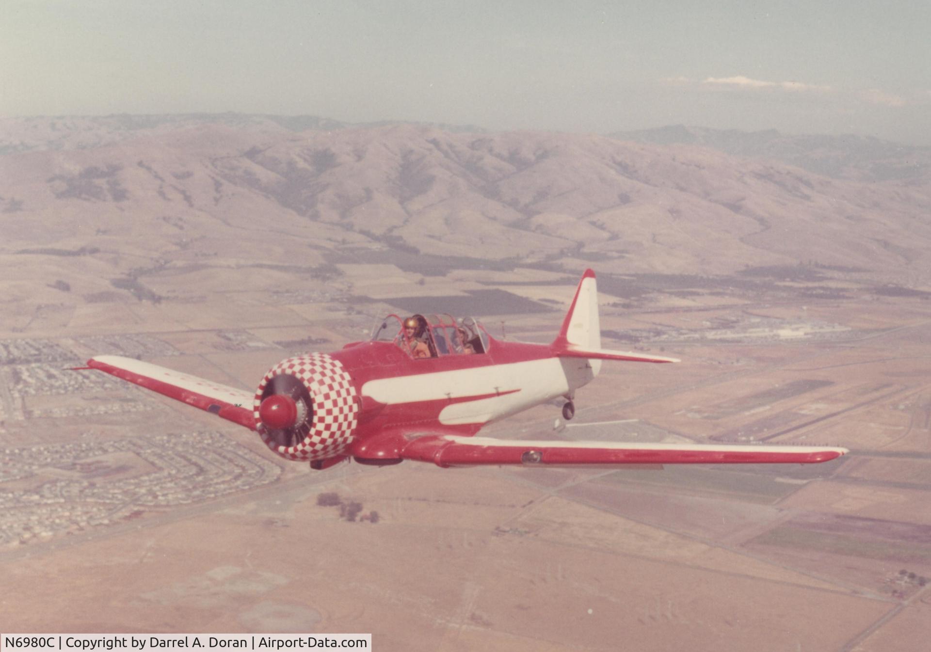 N6980C, 1944 North American AT-6D-ND C/N 44-81480 (121-42202}, Fremont California, late 1960's