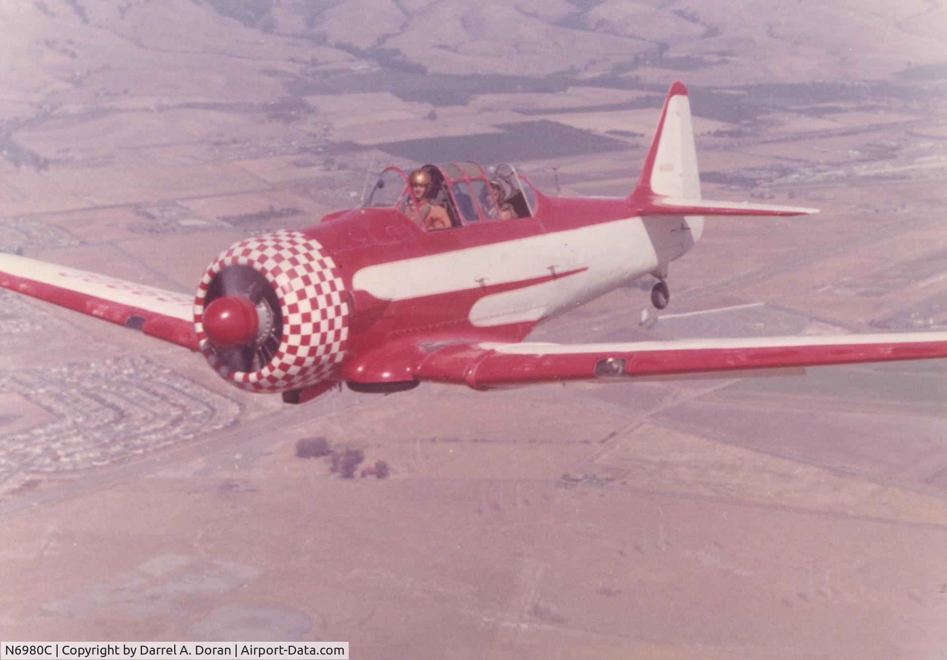 N6980C, 1944 North American AT-6D-ND C/N 44-81480 (121-42202}, Fremont, California, late 1960's