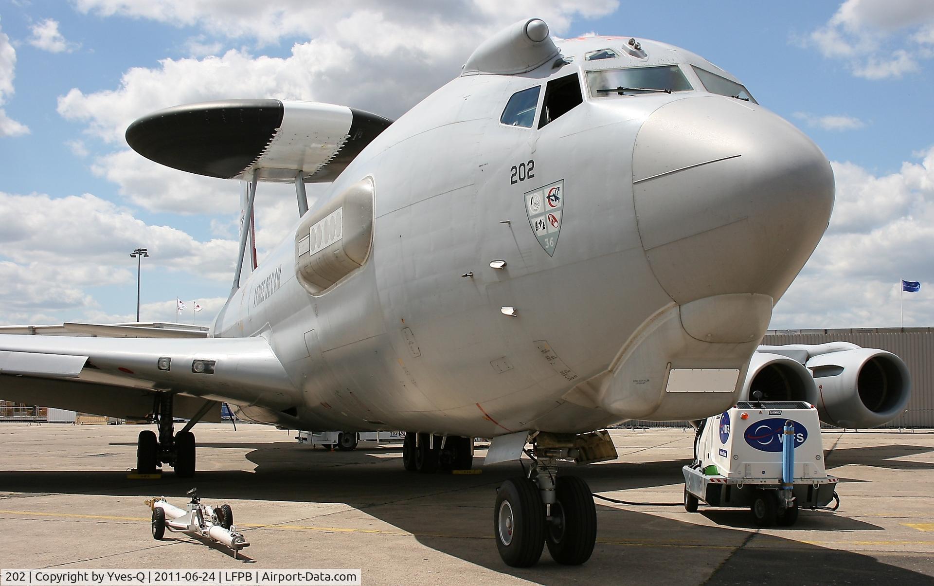 202, 1991 Boeing E-3F (707-300) Sentry C/N 24116, French Air Force Boing E-3F SDCA, Paris Le Bourget Airport (LFPB-LBG)