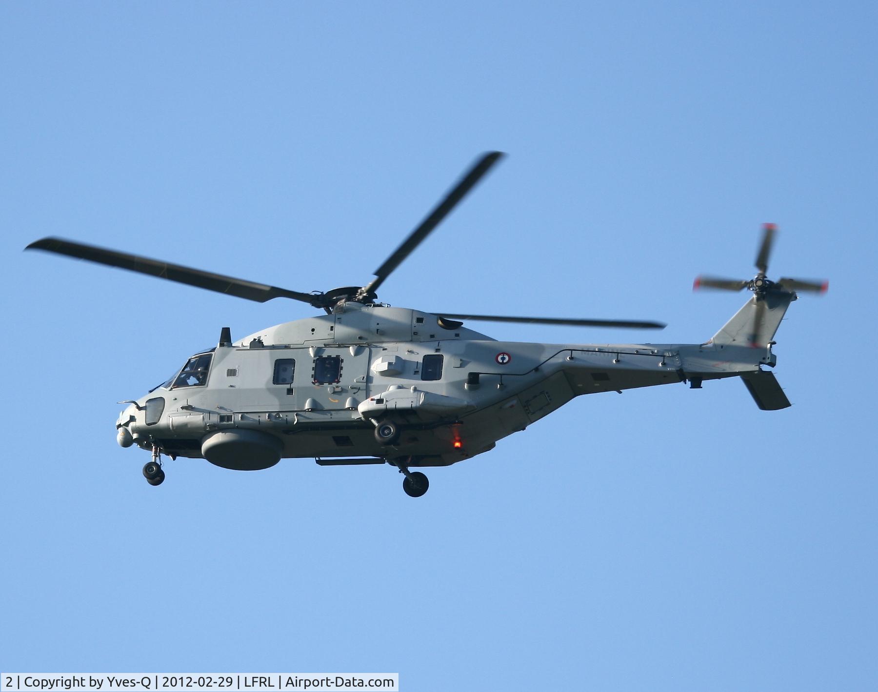 2, NHI NH-90 NFH Caiman C/N NFRS 02, French Navy NHIndustries NH90 NFH (NATO Frigate Helicopter) Caïman, Short approach rwy 23, Lanvéoc-Poulmic Naval Air Base (LFRL)