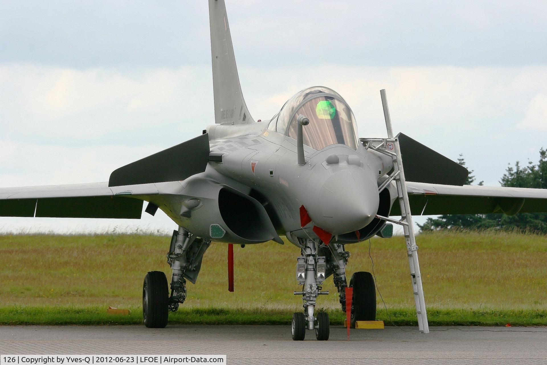 126, Dassault Rafale C C/N 126, French Air Force Dassault Rafale C, Static display, Evreux-Fauville AFB 105 (LFOE) Open day 2012