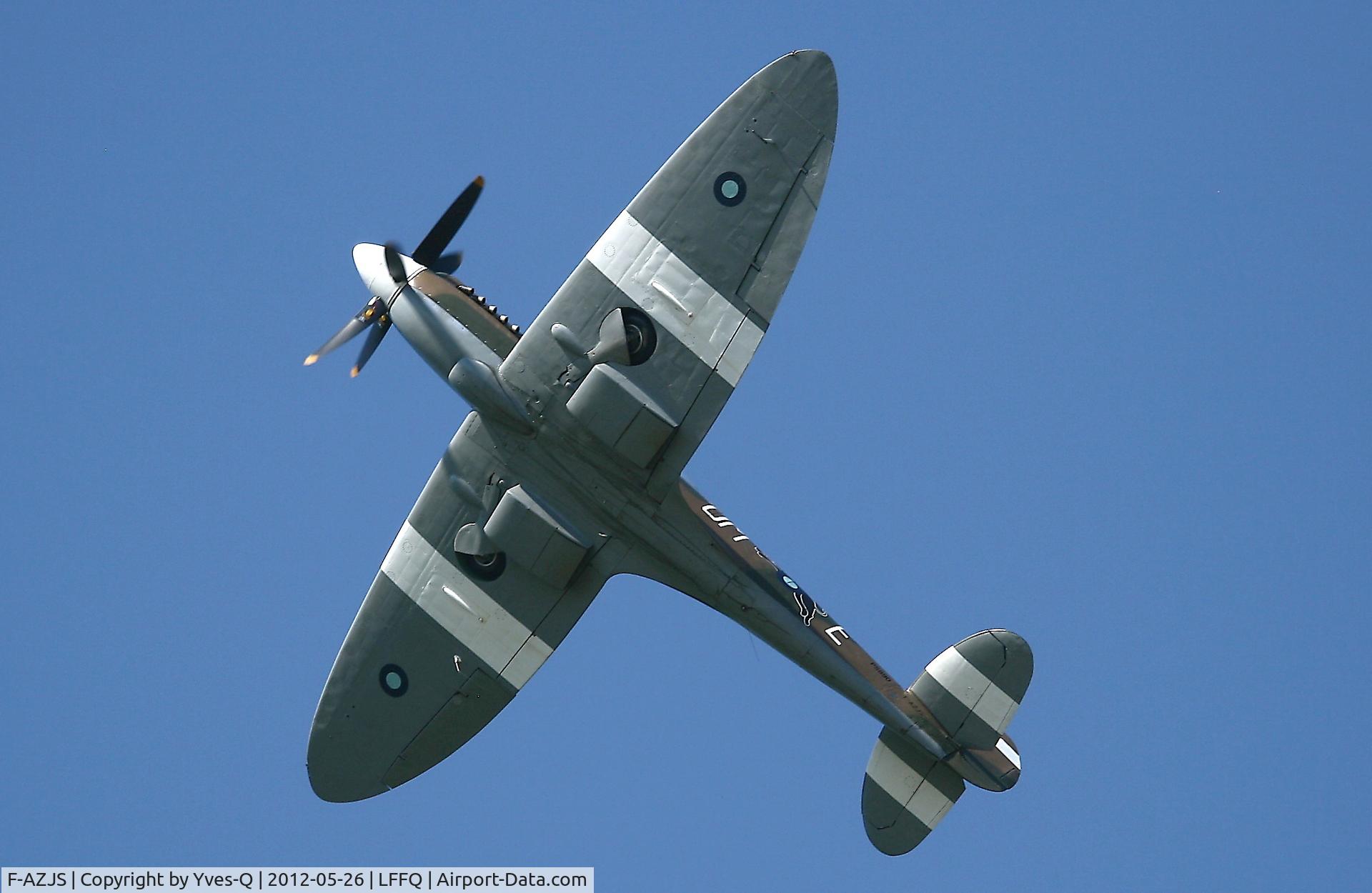 F-AZJS, 1944 Supermarine 389 Spitfire PR.XIX C/N 6S/585110, Supermarine 389 Spitfire PR19, La Ferté Alais Airfield (LFFQ) Air Show (Le Temps Des Hélices)