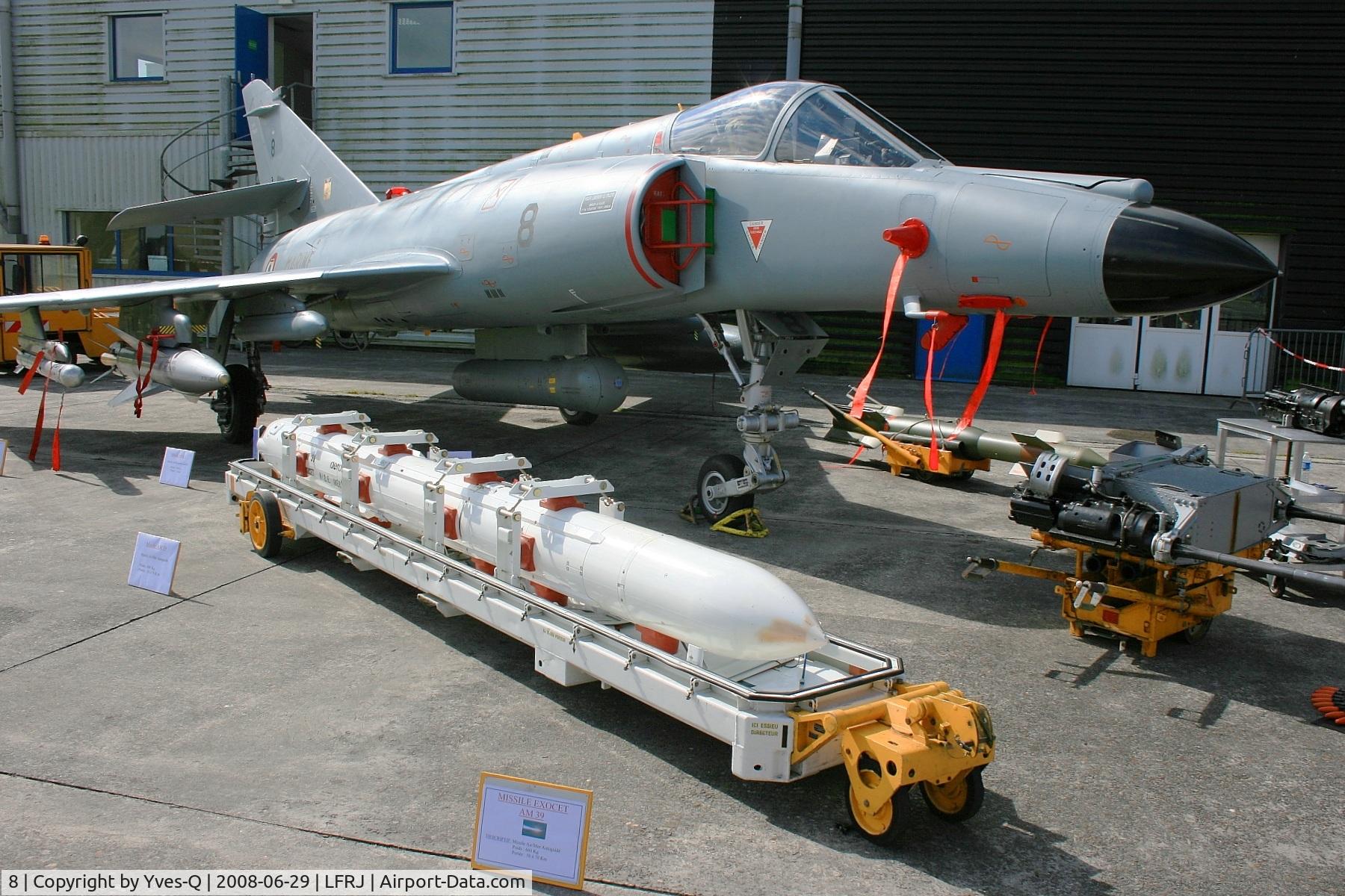 8, Dassault Super Etendard C/N 8, French Naval Aviation Dassault Super Etendard M (SEM), Landivisiau Naval Air Base (LFRJ), 