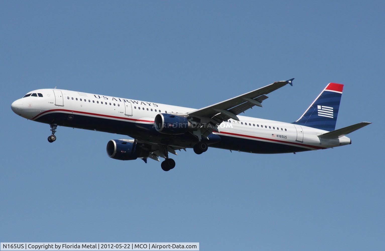 N165US, 2001 Airbus A321-211 C/N 1431, US Airways A321