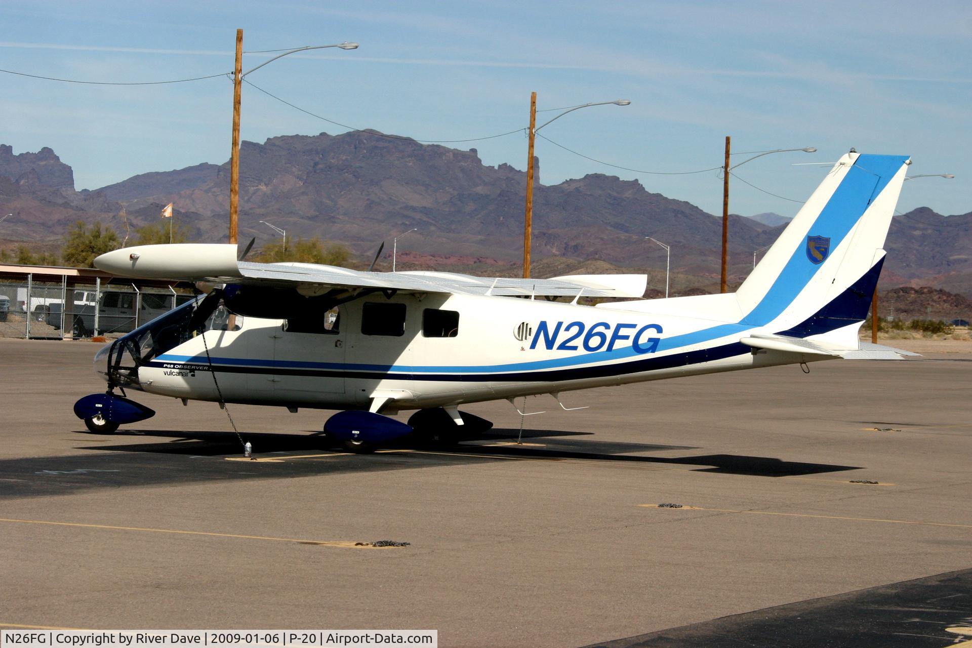 N26FG, 2000 Vulcanair P-68 OB2 C/N 411-17/OB2, Parker AZ