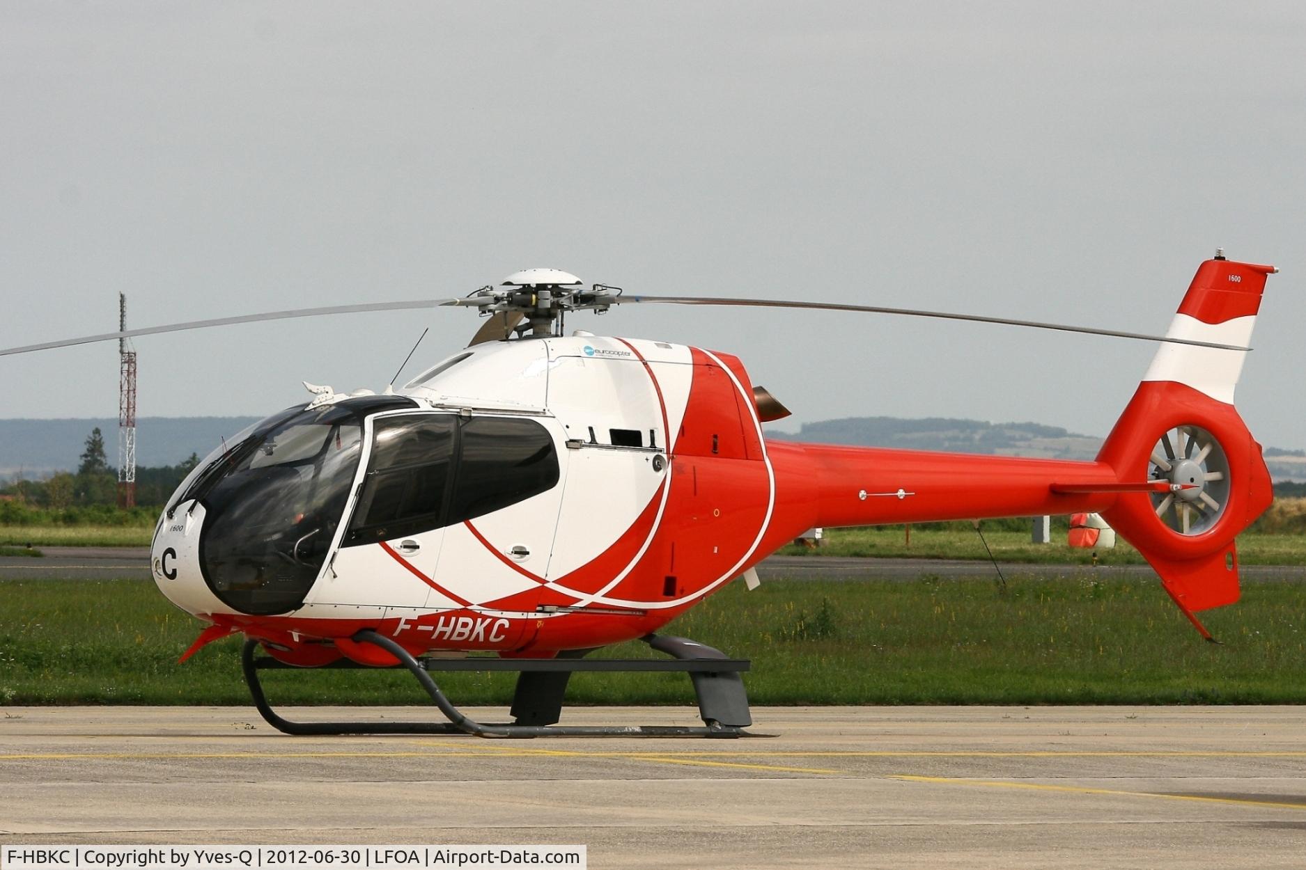 F-HBKC, 2009 Eurocopter EC-120B Colibri NHE C/N 1600, Eurocopter EC 120B Calliopé NHE, Avord Air Base 702 (LFOA)