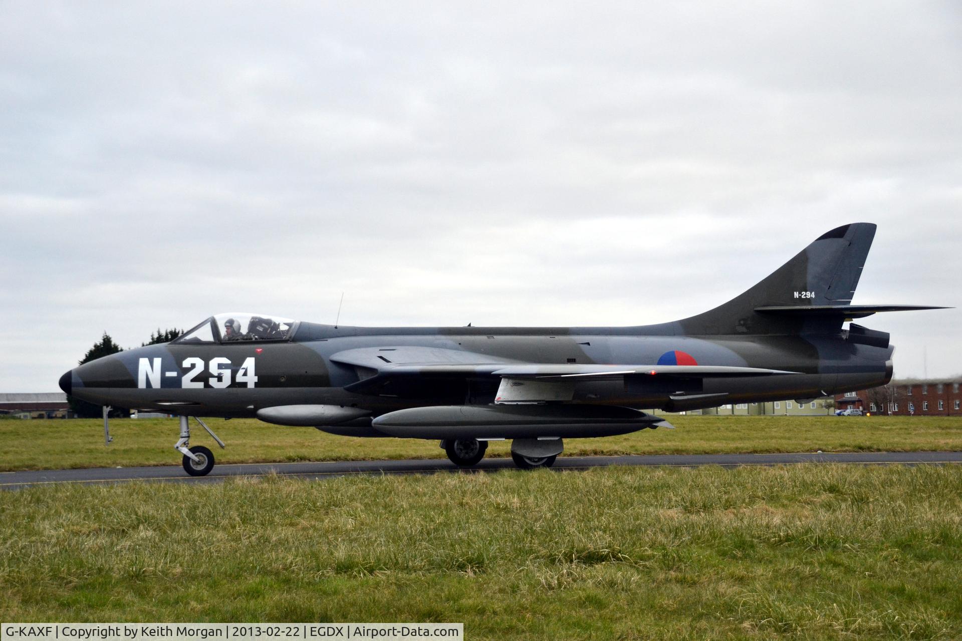 G-KAXF, 1956 Hawker Hunter F.6A C/N S4/U/3361, Taken at St Athan