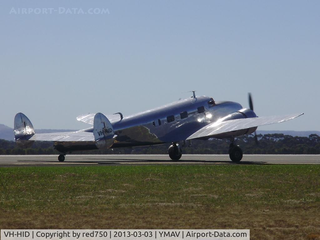 VH-HID, 1937 Lockheed 12A Electra Junior C/N 1262, VH-HID at the 2013 Australian International Airshow, Avalon.